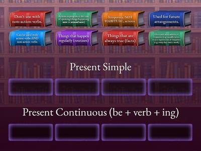 Present Simple vs Continuous concept check