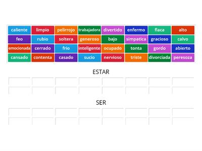 SER vs ESTAR