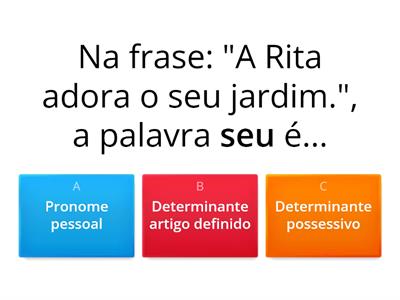 Gramática - 3.º / 4ª ano Turma ARZ