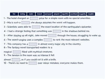 Money - Vocabulary (Upper Intermediate)
