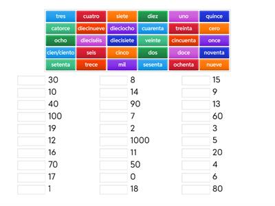 SPANISH 5 - NUMBERS 0-100