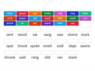 3 Irregular Verb Matching