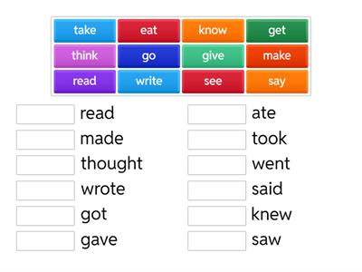 G2 Irregular verbs 14