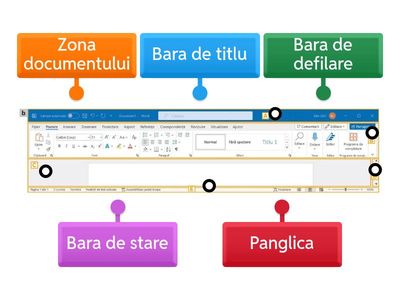  Microsoft Word-Interfata ferestrei