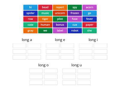 long vowels