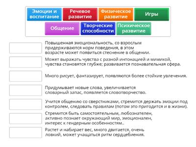 Особенности возраста детей  4-5 лет