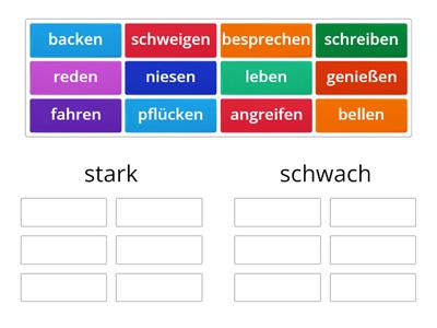 Starkes oder schwaches Verb?