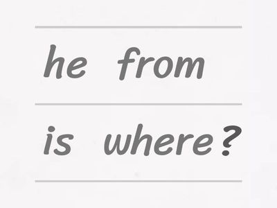 Verb TO BE - Elementary