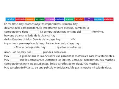 ¿Qué hay en mi clase?