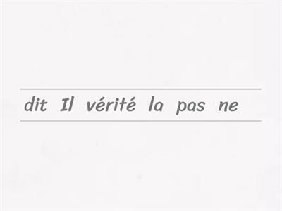 GRAMMAIRE- La phrase négative (ET IMPARFAIT)