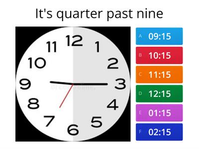 It's quarter past...