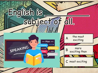 Comparatives and superlatives