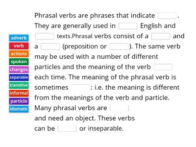 Phrasal Verbs