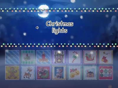  KB3 Christmas vocab, find the match