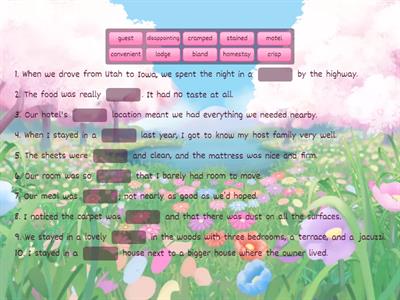 Hotels and accommodation – B1 English Vocabulary