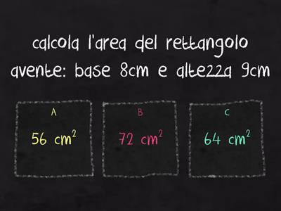 Area quadrato e rettangolo