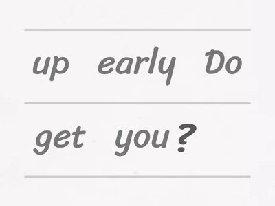 Do/does - Present Simple 