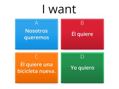 1 Verbo Querer/ To want