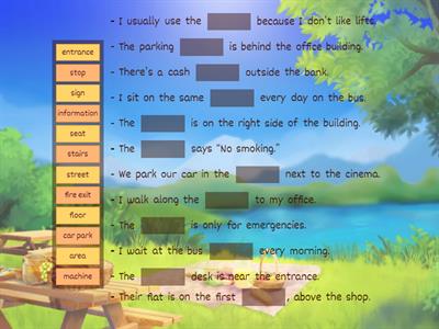 SpeakOut A1 Unit 6C places in town