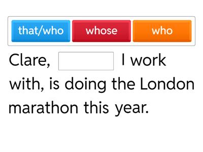 Defining and Non-defining Relative Clauses