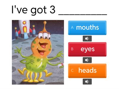 I've got + body parts