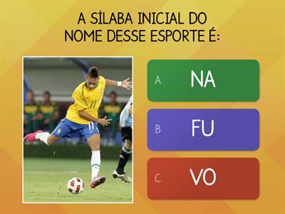 Sílaba inicial dos esportes