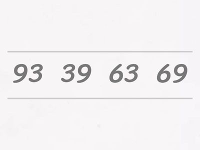 Numbers within 100: Smallest to Greatest