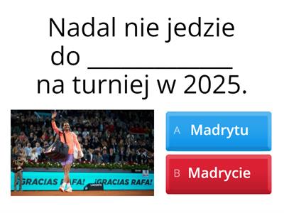 Nadal jedzie do Rzymu na turniej 02.05.2024