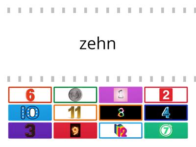 Zahlen 1-12