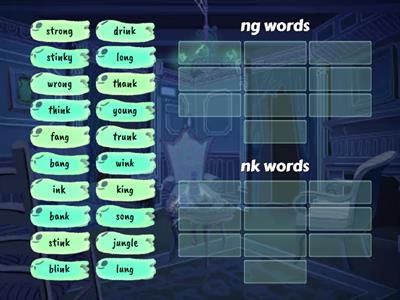 ng and nk words