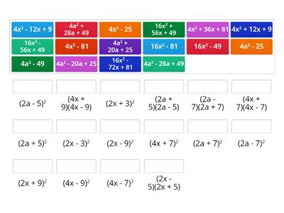 Algebraické vzorce