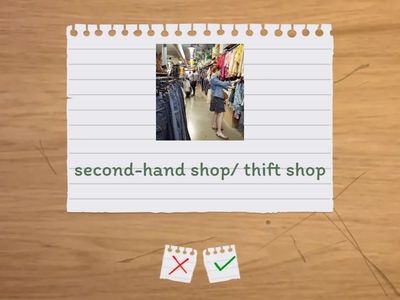 Shops and departments