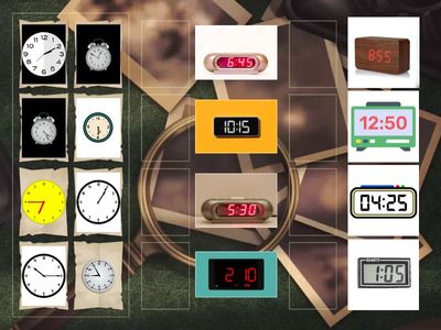 Match the Time – Analogue ↔ Digital