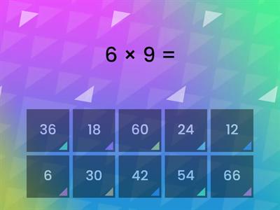 6 times tables