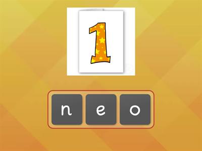 Spelling numbers: 1-20