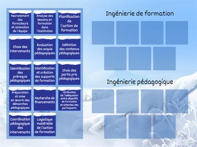 Ingénierie de formation ou ingénierie pédagogique ?