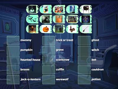 Halloween vocabulary teenagers