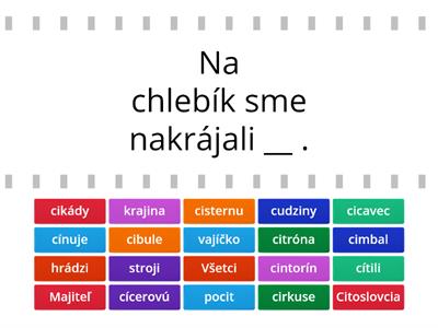  Mäkké spoluhlásky - C, DZ, J - ľahšia verzia