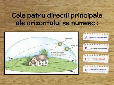 2. PUNCTELE CARDINALE. MIJLOACE DE ORIENTARE 