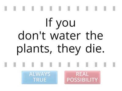  Always true or Real possibility? (zero and first conditionals)