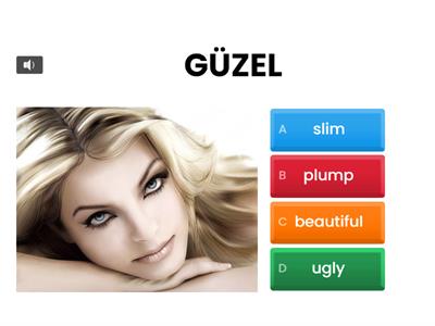 7. SINIF İNGİLİZCE DERSİ 1. ÜNİTE APPEARANCE AND PERSONALITY - VOCABULARY TEST