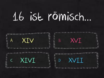 Römisches Zahlenquiz