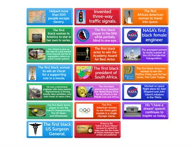 Black History Month - Flip tiles