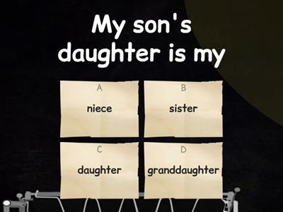 Family Sentence Match up