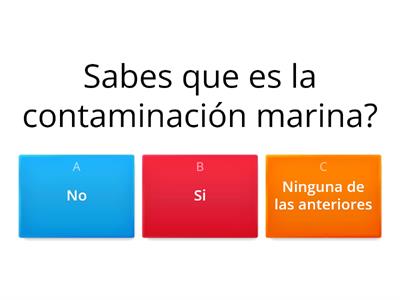 Preguntas de la contaminacion marina.