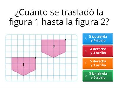 Traslación de figuras en el plano cartesiano