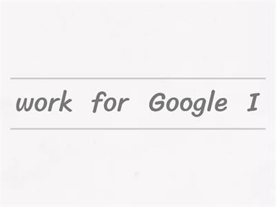 work sentences english file 