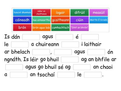 Dínit an Bhróin- Cur síos