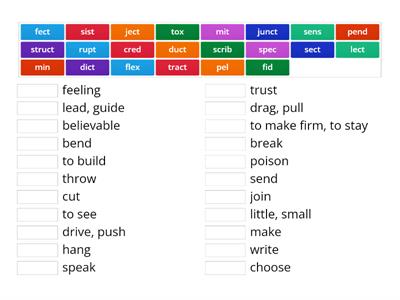 Just Words Bonus Unit 5 Root word match