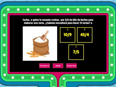 Resolución de problemas multiplicación y división  de Fracciones 7°